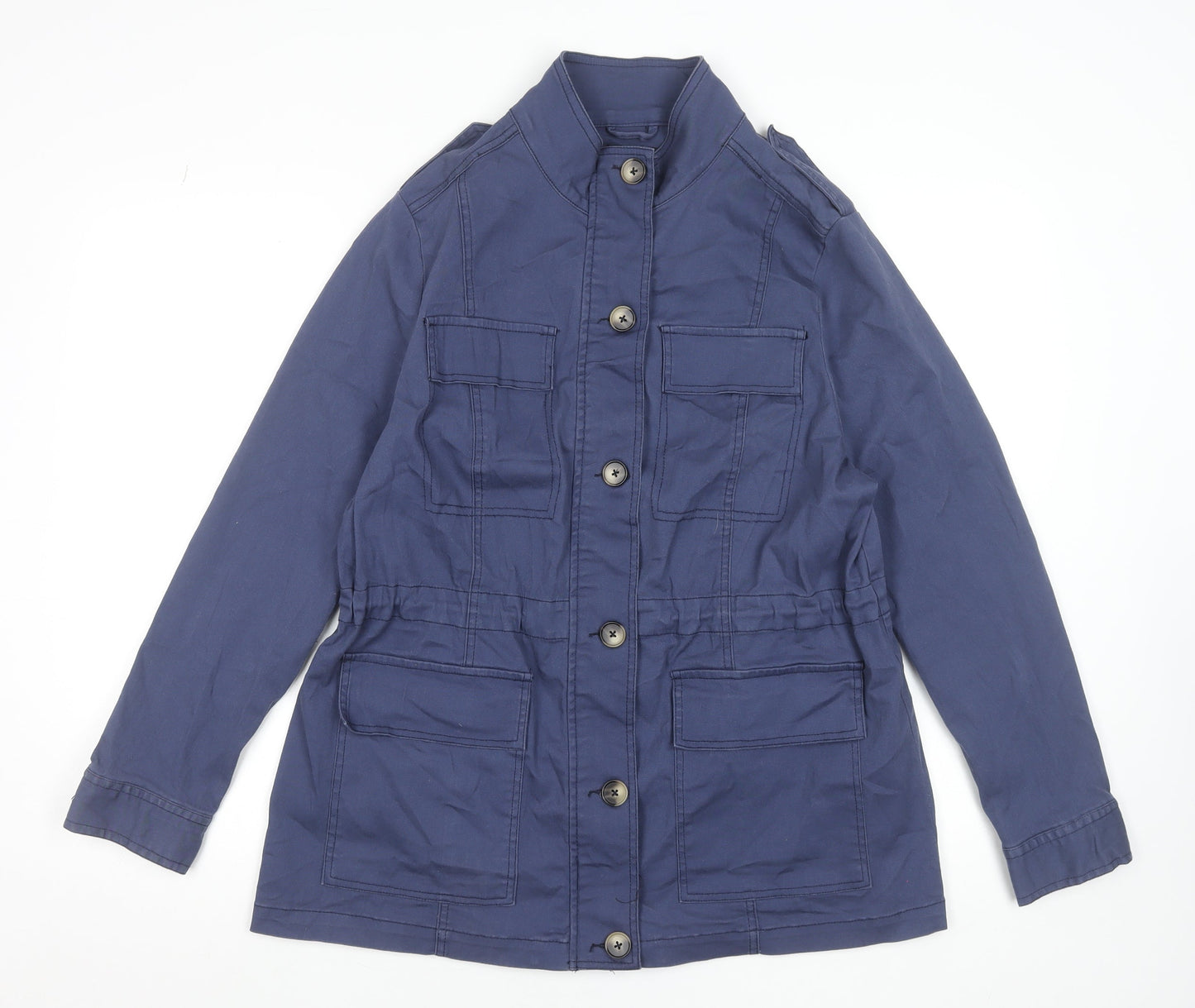 Womens UK Size 16 JD Williams Blue Military Jacket