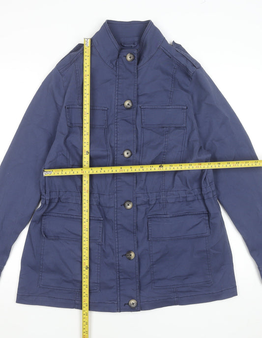 Womens UK Size 16 JD Williams Blue Military Jacket