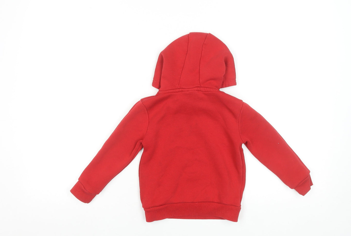 Disney Pixar Cars Boys Red Pullover Hoodie 2-3 Years Lightning McQueen