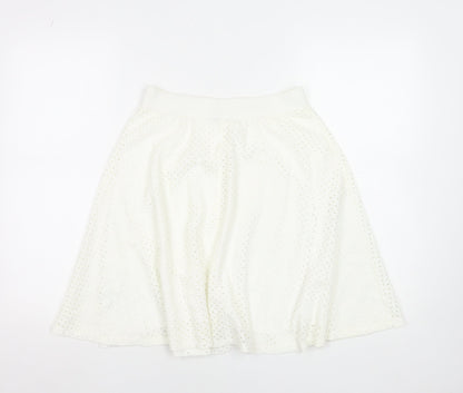 Womens UK Size 10 Zara A-Line Lace Skirt