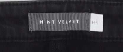 Mint Velvet Women's Black Skinny Jeans Size 14R Stretch Denim