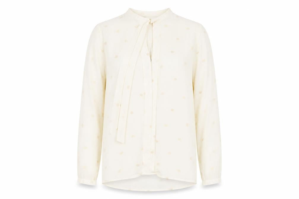 Womens UK Size 12 Zara Ivory Basic Blouse