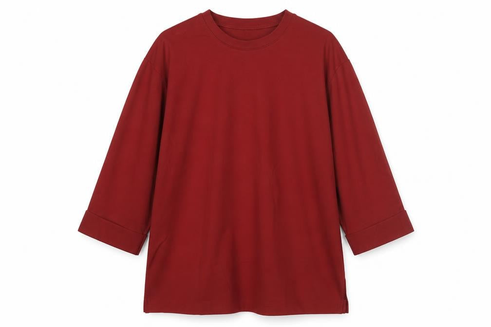 Womens UK Size M Jigsaw Red Basic T-Shirt