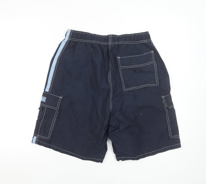 Active Men's Navy Blue Swim Shorts Medium 33-35in Quick Dry Polyester