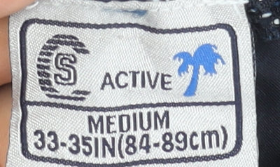 Active Men's Navy Blue Swim Shorts Medium 33-35in Quick Dry Polyester