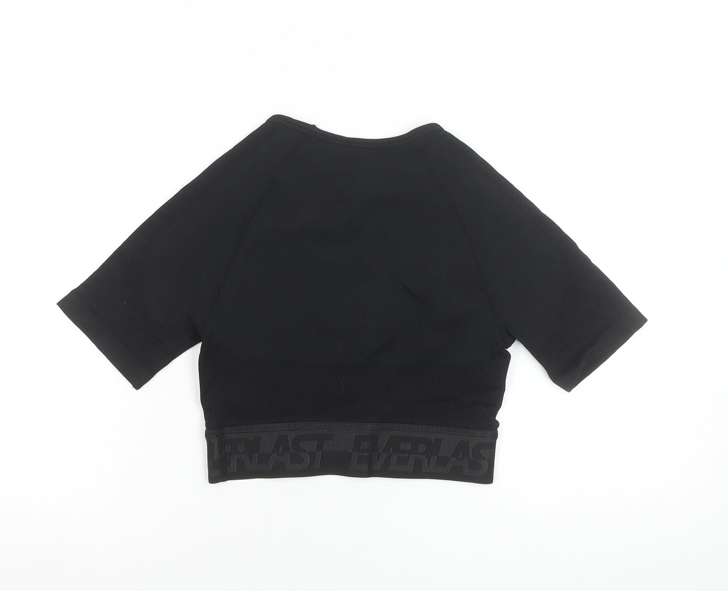 Everlast Womens Black Cropped Activewear T-Shirt UK 10