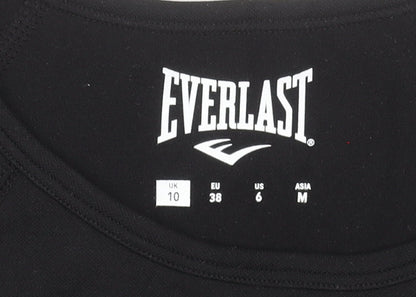 Everlast Womens Black Cropped Activewear T-Shirt UK 10