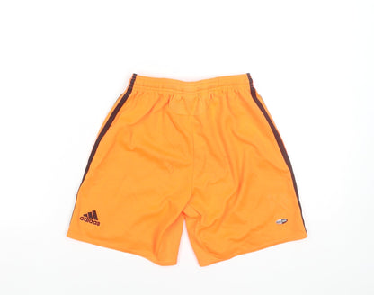 Adidas Boys Orange Chelsea Football Club Athletic Shorts Size S