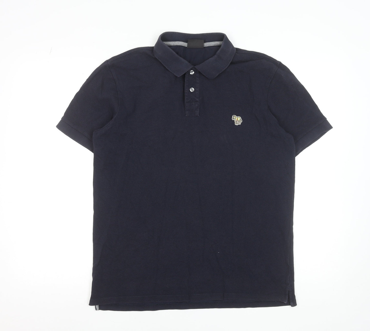 Paul Smith Men's Blue Organic Cotton Polo Shirt M