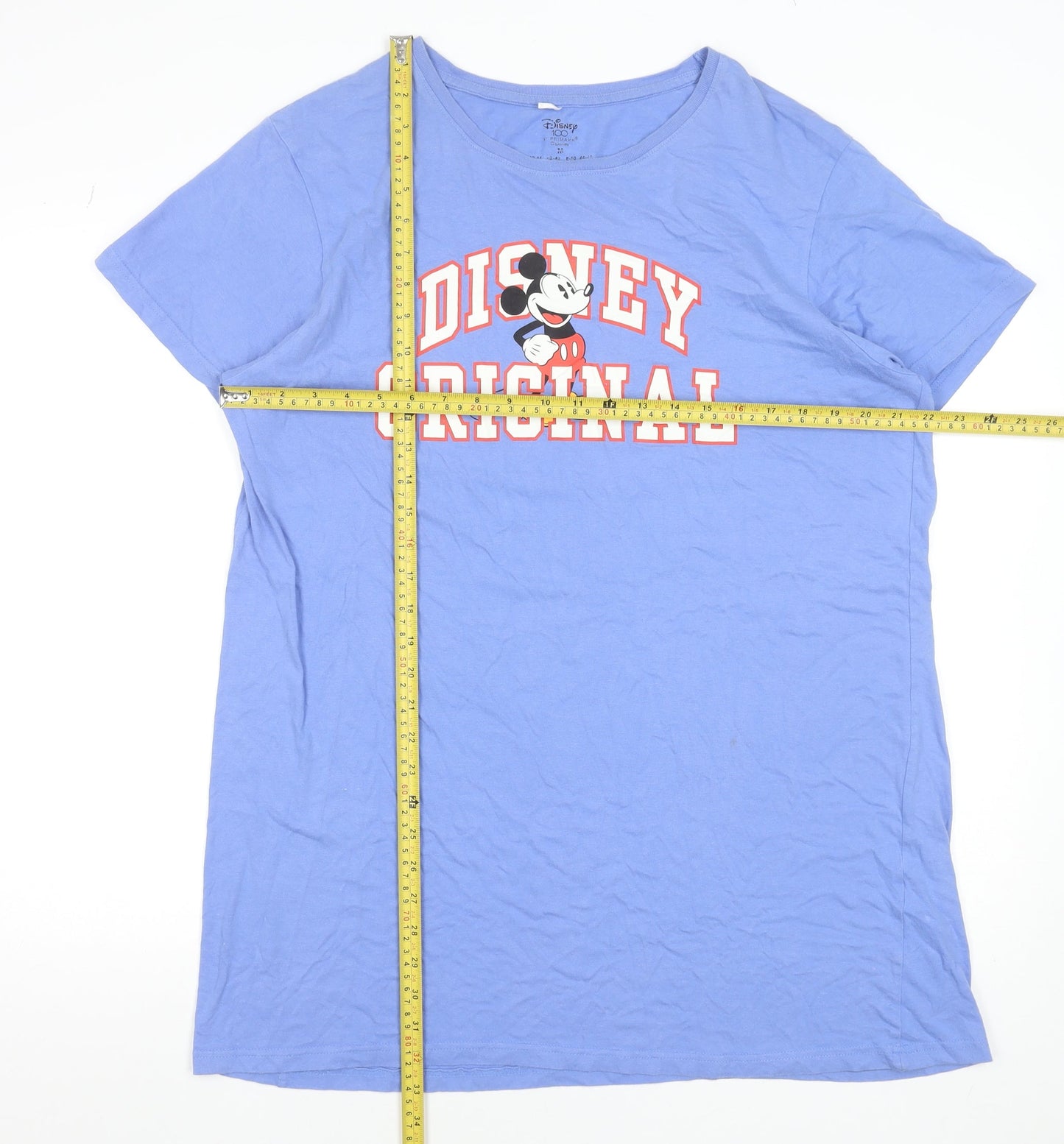Disney Primark Women's Blue Mickey Mouse T-Shirt Nightshirt Size 12-14