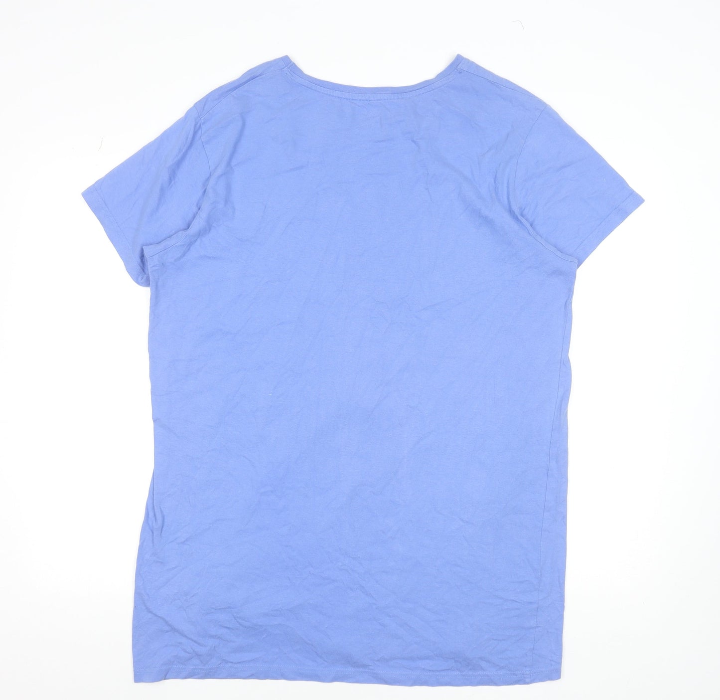 Disney Primark Women's Blue Mickey Mouse T-Shirt Nightshirt Size 12-14