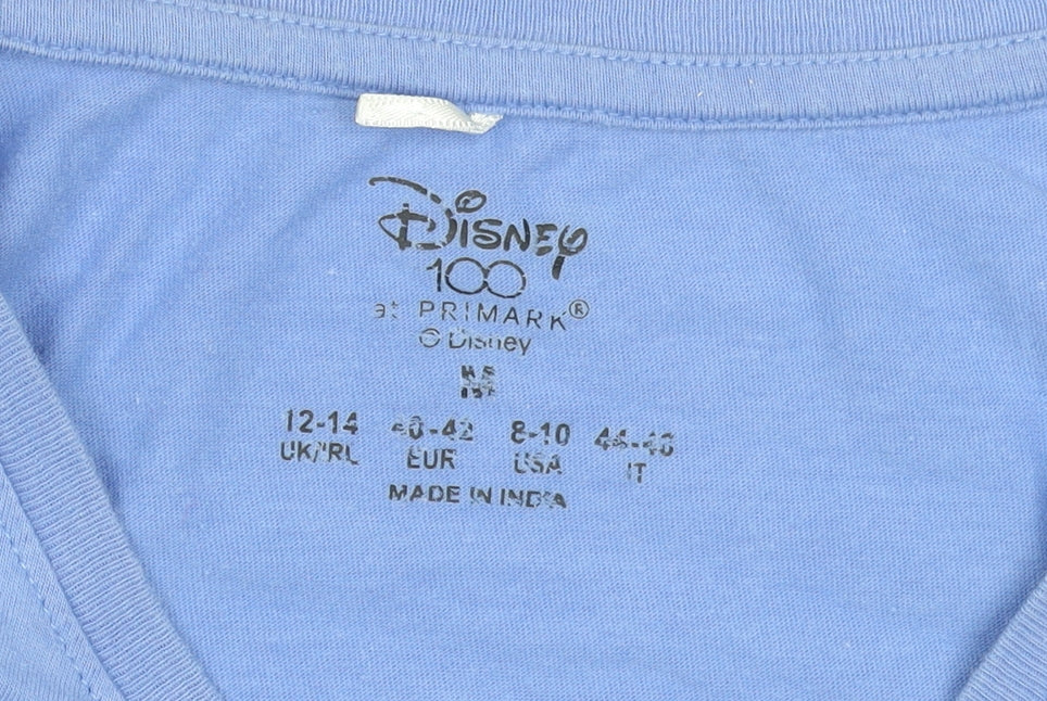 Disney Primark Women's Blue Mickey Mouse T-Shirt Nightshirt Size 12-14