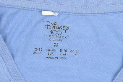 Disney Primark Women's Blue Mickey Mouse T-Shirt Nightshirt Size 12-14