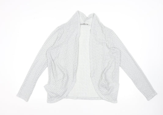 Womens UK Size 12 Oasis Grey Cardigan Jumper