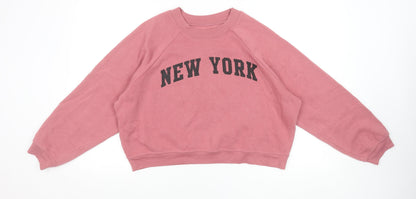 Womens UK Size M Torkia Apparel Pink Pullover Sweatshirt