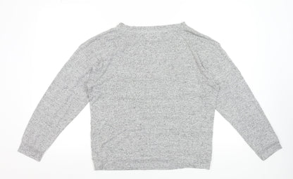 Golddigga Women’s Grey Long Sleeve Basic Jersey Top Size 12