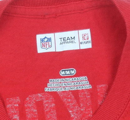 NFL Team Apparel Men's Red Patriots T-Shirt Medium Sports Fan Tee