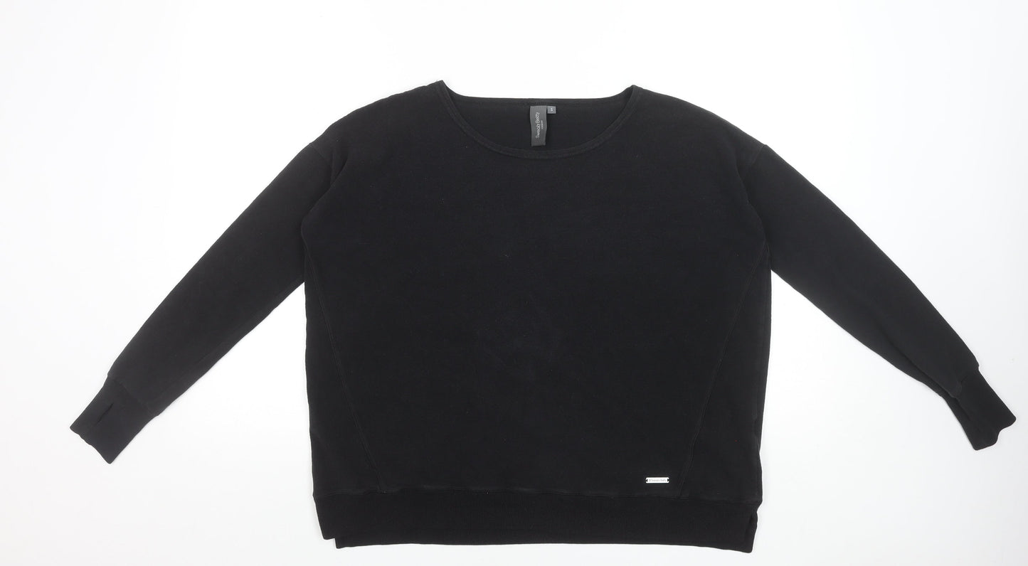 Womens UK Size S Sweaty Betty Black Basic T-Shirt