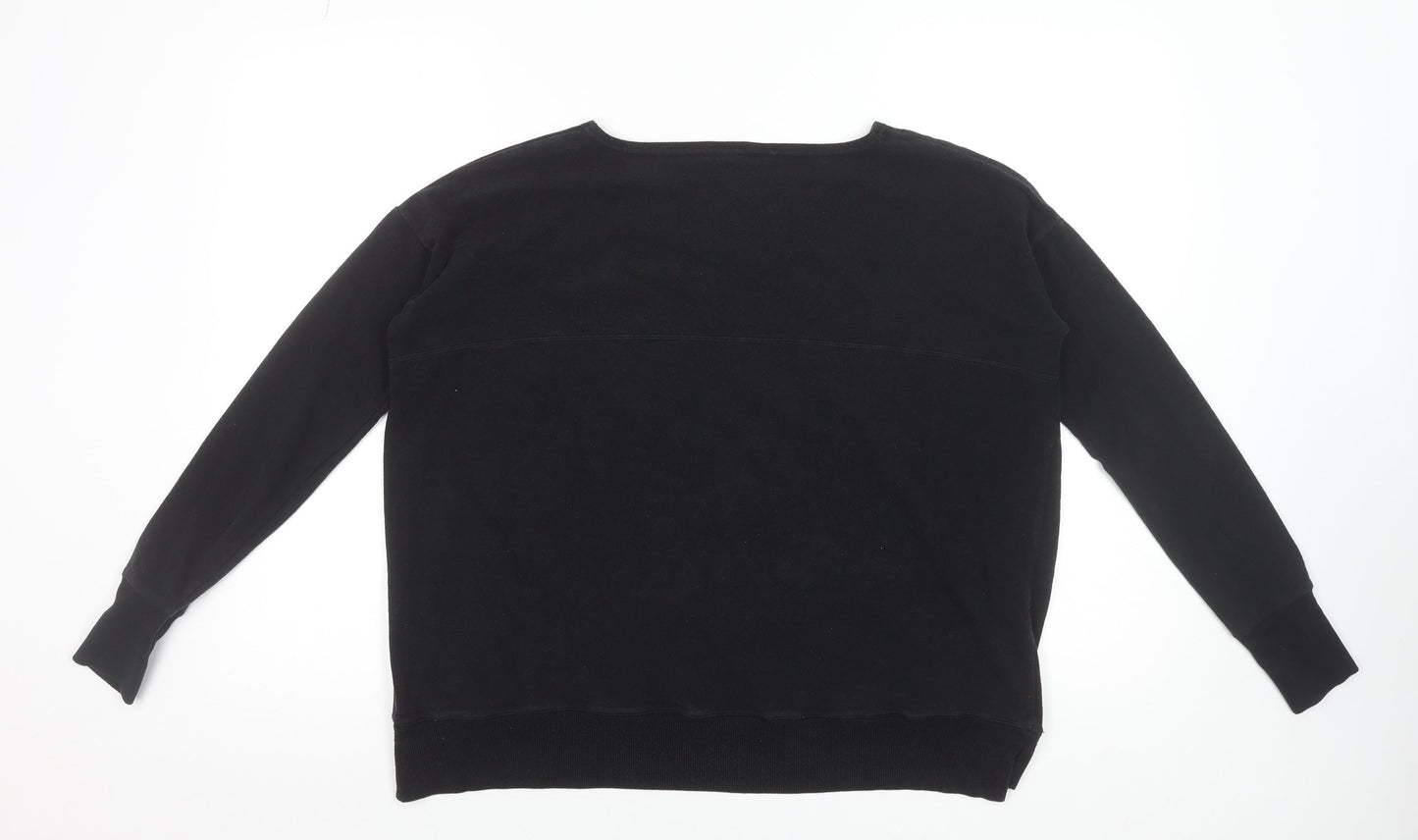 Womens UK Size S Sweaty Betty Black Basic T-Shirt