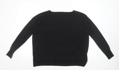 Womens UK Size S Sweaty Betty Black Basic T-Shirt