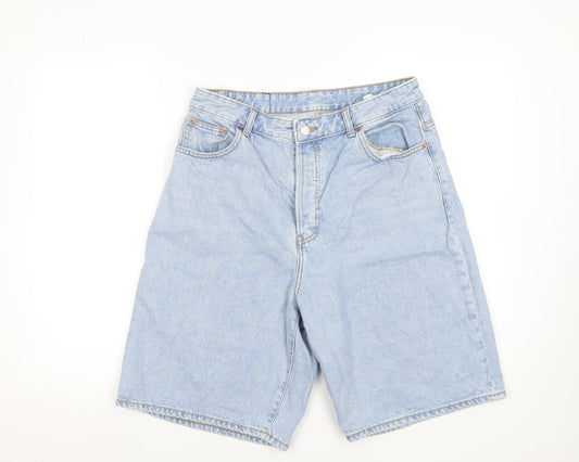 DRDENIM Men's Light Blue Denim Chino Shorts Size 31 Regular Fit