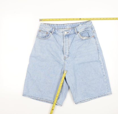 DRDENIM Men's Light Blue Denim Chino Shorts Size 31 Regular Fit