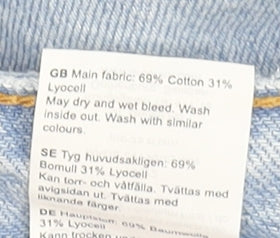 DRDENIM Men's Light Blue Denim Chino Shorts Size 31 Regular Fit