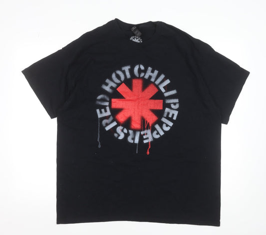 Red Hot Chili Peppers Band Men's Black XL Graphic Cotton T-Shirt
