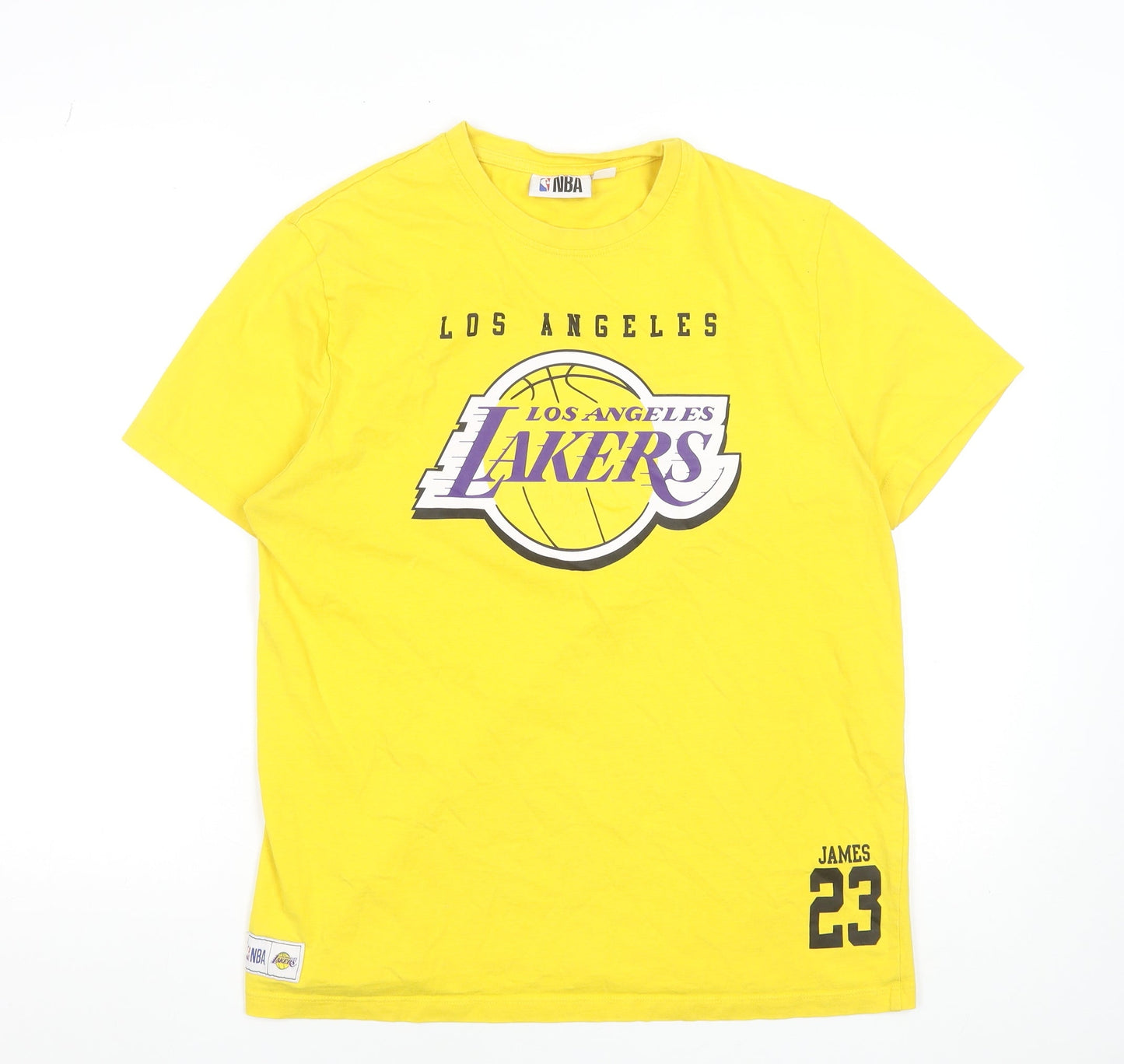Mens UK Size L NBA Yellow  T-Shirt
