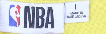 Mens UK Size L NBA Yellow  T-Shirt