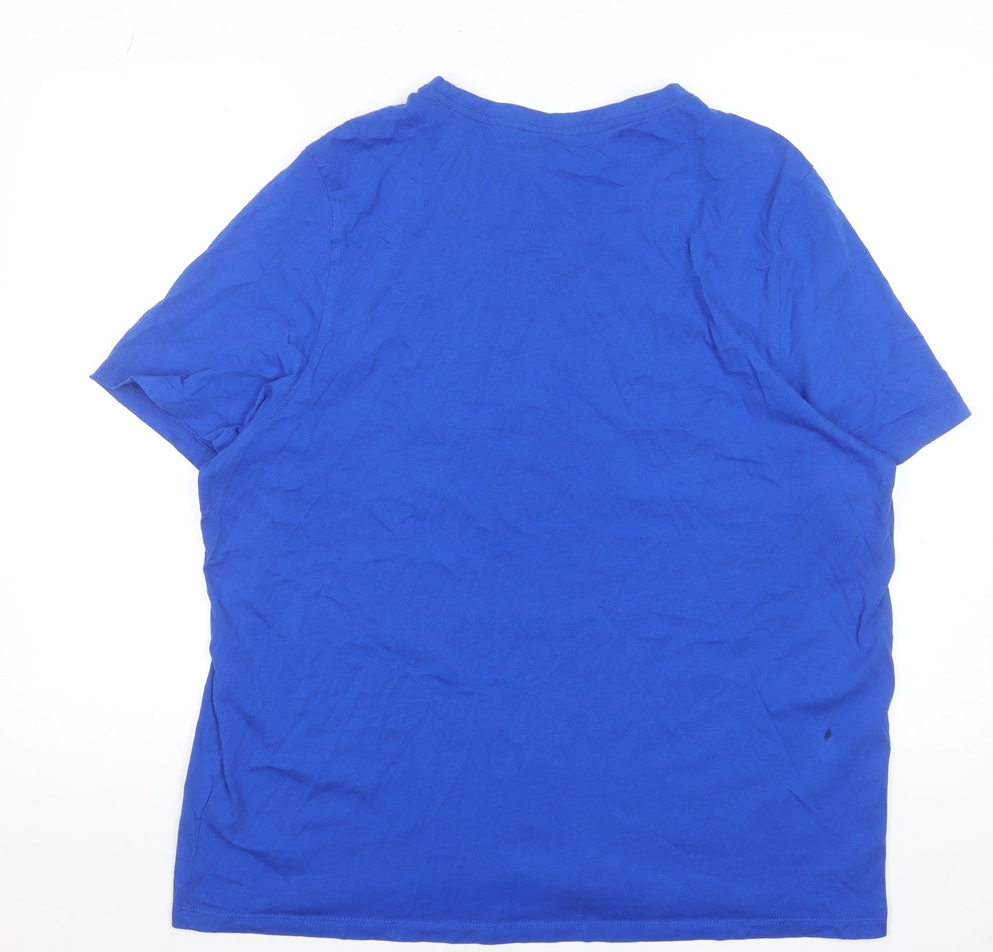 Slazenger Men's Blue 2XL Crew Neck Cotton T-Shirt