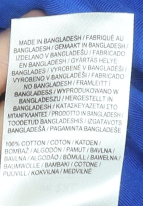 Slazenger Men's Blue 2XL Crew Neck Cotton T-Shirt