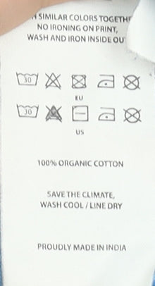 Absolutely Bear Men's Blue Organic Cotton Crew Neck T-Shirt M