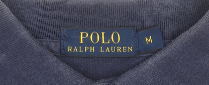 Ralph Lauren Men's Blue Long Sleeve Cotton Polo Shirt M