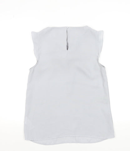 Womens UK Size 12 Oasis Grey Basic Blouse