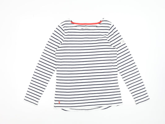 Womens UK Size 8 Joules White Basic T-Shirt