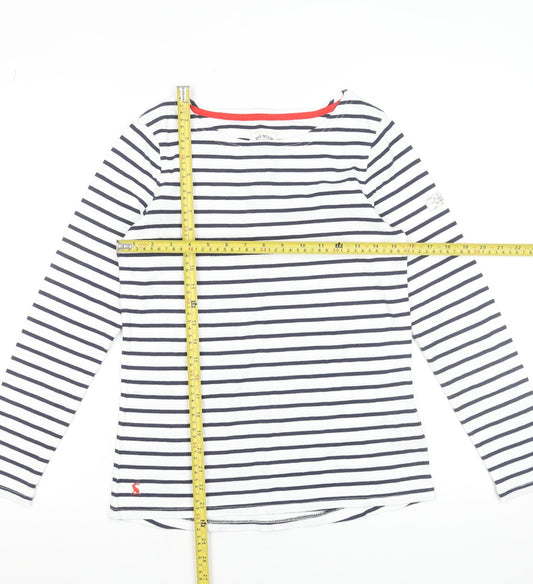 Womens UK Size 8 Joules White Basic T-Shirt