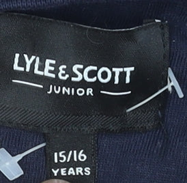 Boys UK Size 15-16 Years Lyle & Scott Blue Basic T-Shirt