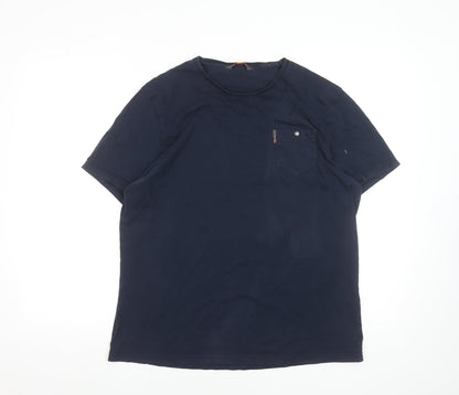 Mens UK Size L Ben Sherman Blue  T-Shirt