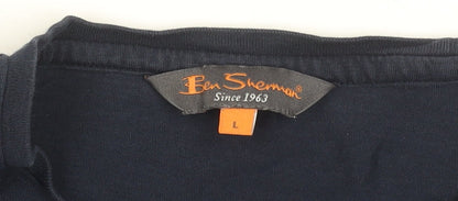 Mens UK Size L Ben Sherman Blue  T-Shirt