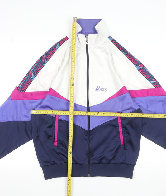 Asics Men's Multicolour 90s Retro Full Zip Bomber Jacket Size 50