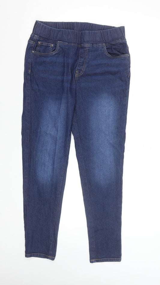 Womens UK Size 12-14 The Casual Company Slim Fit Jegging Blue Jeans