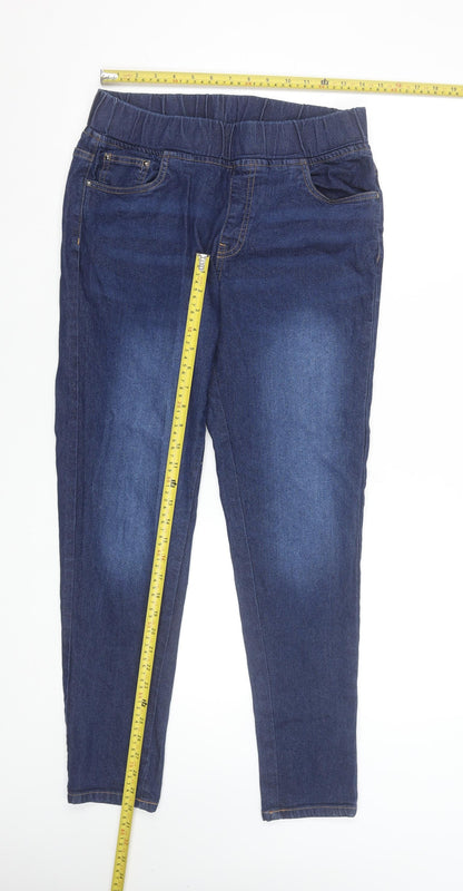 Womens UK Size 12-14 The Casual Company Slim Fit Jegging Blue Jeans