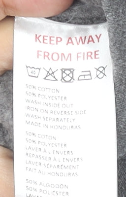 A.P.O.H Men’s Grey Art Graphic Pullover Sweatshirt Size S