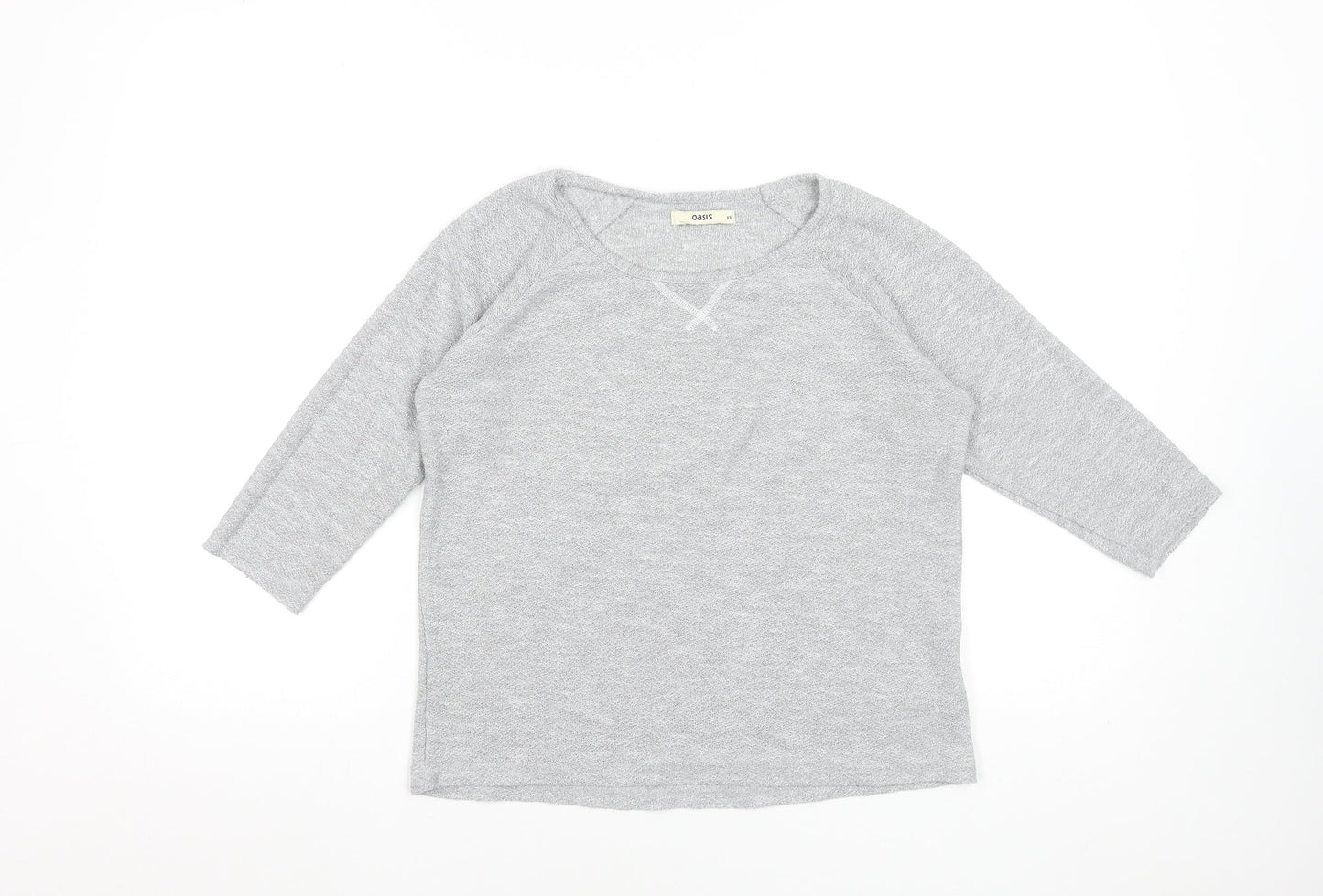 Womens UK Size XS Oasis Grey Basic T-Shirt