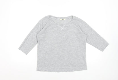 Womens UK Size XS Oasis Grey Basic T-Shirt