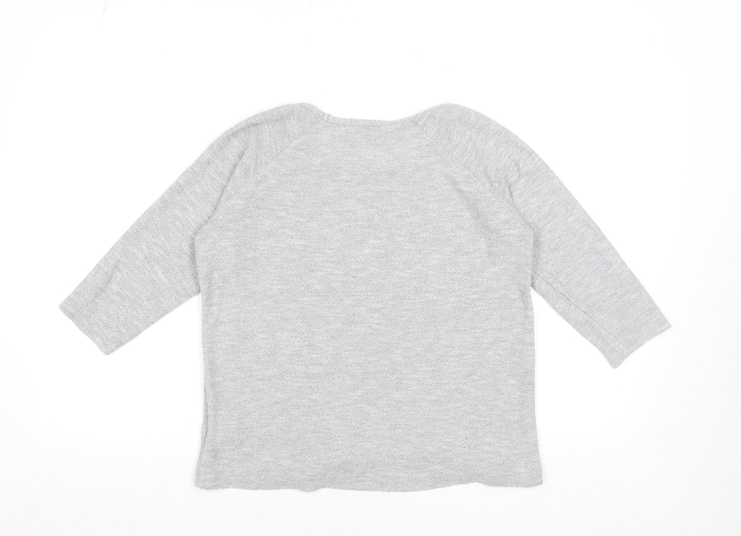 Womens UK Size XS Oasis Grey Basic T-Shirt