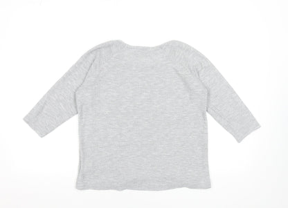 Womens UK Size XS Oasis Grey Basic T-Shirt