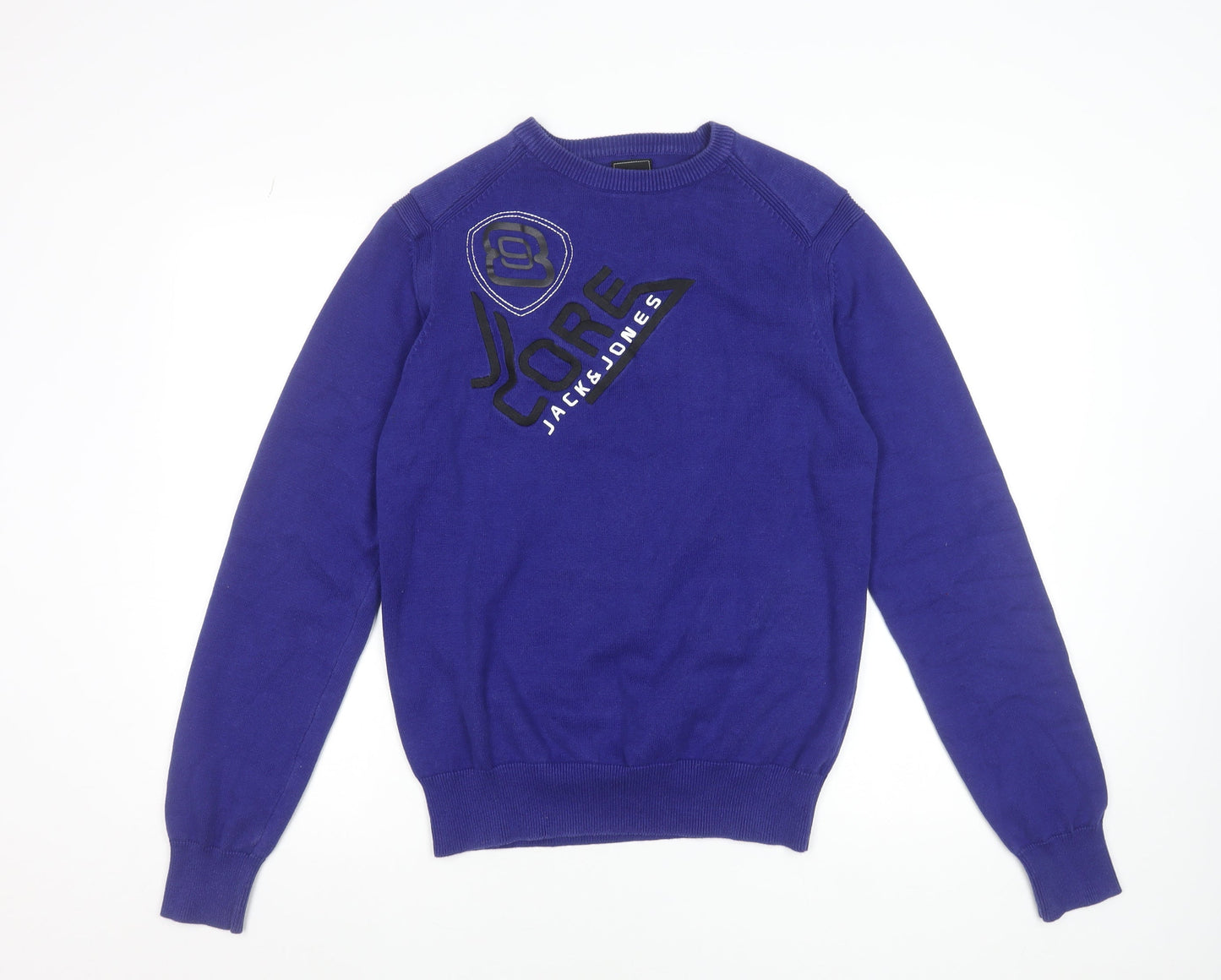 Mens UK Size M JACK & JONES Blue Pullover Jumper