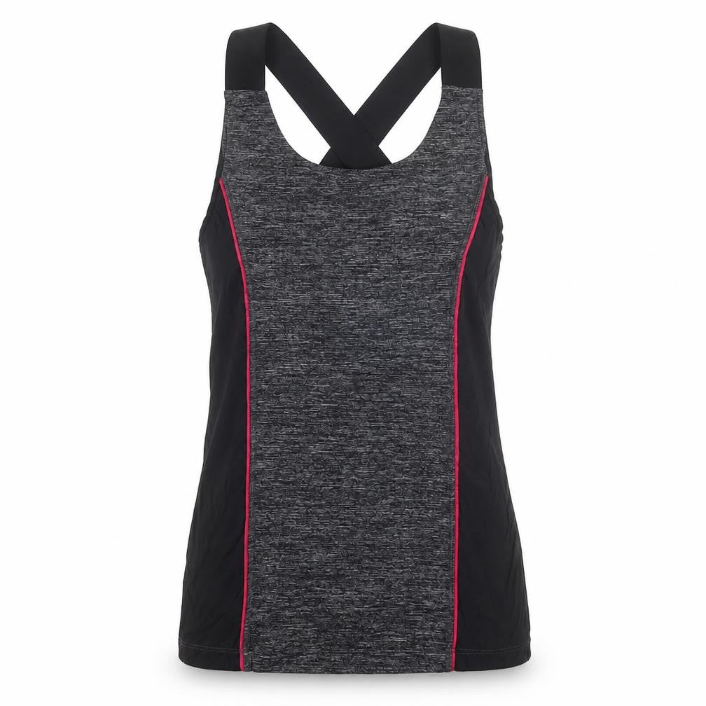 Womens UK Size M Oysho Black Gym & Training Yoga Running & Jogging Tank